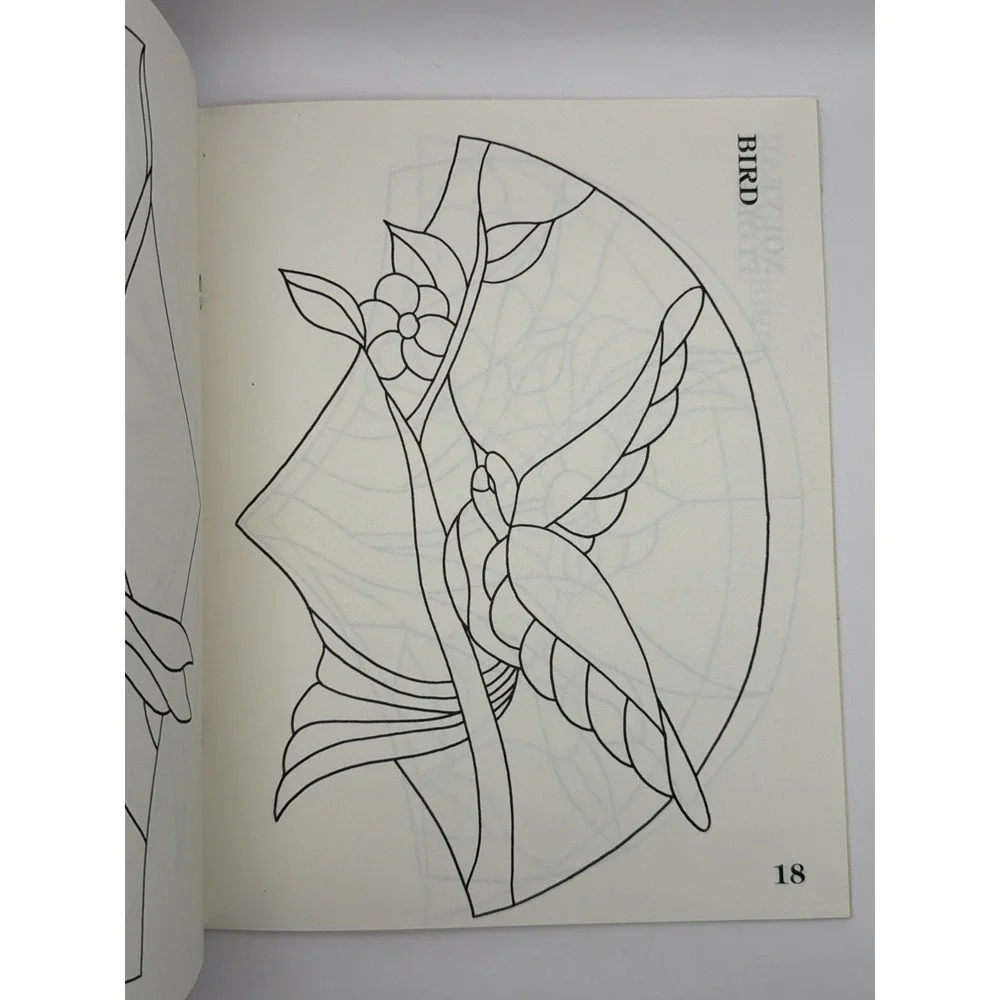 1985 Alladins Fan Lamps Mari Stanish Stained Glass Pattern Book 35 Designs